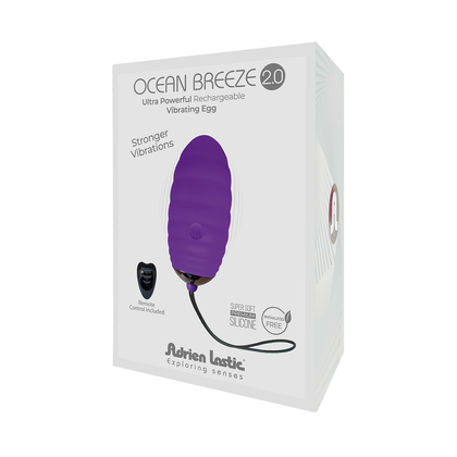 Ocean Breeze Rechargeable Bullet with Remote Purple 2.0 - Adult Naughty Store