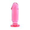 Doc Johnson Crystal Jellies - Starter Kit - For Graduated Anal Training - Ease Your Way Into Backdoor Pleasure - 3 Penis Shaped Plugs - Pink