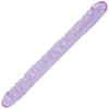 Doc Johnson Crystal Jellies - Double Dong -18 Inch - Double Sided Dildo - Purple