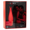 Red Hot™ Fury Dual Curved Teaser Vibrator - Model RHF-1001 - Women - Clitoral and G-Spot Stimulation - Fiery Red