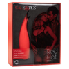Red Hot™ Sizzle Curved Teaser Vibrator - Model RHS-10 - For Women - Clitoral Stimulation - Fiery Red