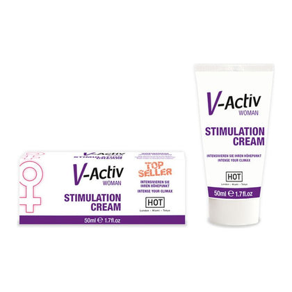 V-activ Intimate Stimulation Cream - Enhance Pleasure and Vitality - Adult Naughty Store