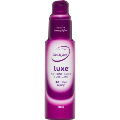 LifeStyles Luxe Silicone Lubricant for Enhanced Sensual Pleasure, Gender-Neutral, Gentle on Skin, Long-Lasting Formula