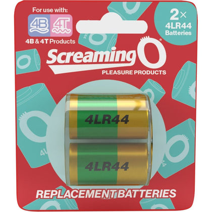 ScreamingO 4B/4T Replacement 4LR44 Batteries for Enhanced Pleasure - Child Safe & Long-Lasting Power