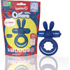 Screaming O 4B Ohare Wearable Blueberry Rabbit Vibrating Ring - Child-Safe, 5 Speeds, 1 Pulse, Unisex, Clitoral Stimulation, Waterproof - Adult Naughty Store