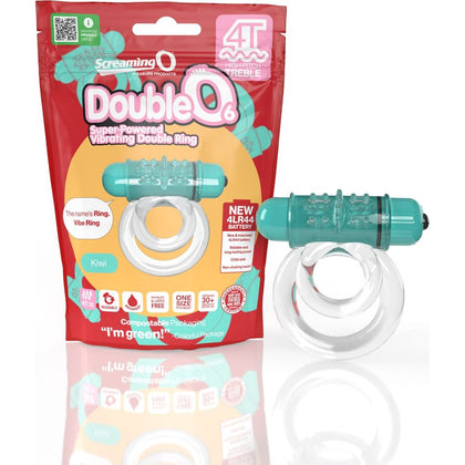 Screaming O 4T DoubleO 6 Vibrating Cock Ring - Child Safe Australian Approved - Kiwi Green