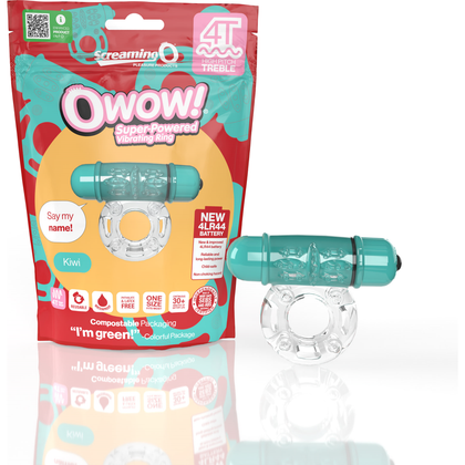 Screaming O 4T OWow Vibrating Cock Ring - Kiwi Green - Adult Naughty Store