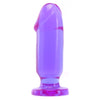 Doc Johnson Crystal Jellies - Starter Kit - For Graduated Anal Training - Ease Your Way Into Backdoor Pleasure - 3 Penis Shaped Plugs - Purple