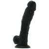 Colours Pleasures Dong Dildo, Black, 8 Inch and Jo H20 Water Based Lube (1oz)