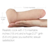 Penthouse FDA Approved Realistic Dildo Cyberskin Extreme Thick Cock Dong for Women, Men and Couples