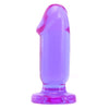 Doc Johnson Crystal Jellies - Starter Kit - For Graduated Anal Training - Ease Your Way Into Backdoor Pleasure - 3 Penis Shaped Plugs - Purple