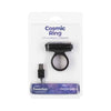 Introducing the Cosmic PleasureX XR-5000 Power Bullet Cock Ring for Couples - Black - Adult Naughty Store