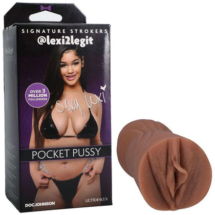 Introducing the Girls Of Social Media @lexi2legit Pocket Pussy - The Ultimate ULTRASKYN Signature Stroker for Men, Model LS-001, Designed for Unmatched Pleasure in a Sleek Black Shade