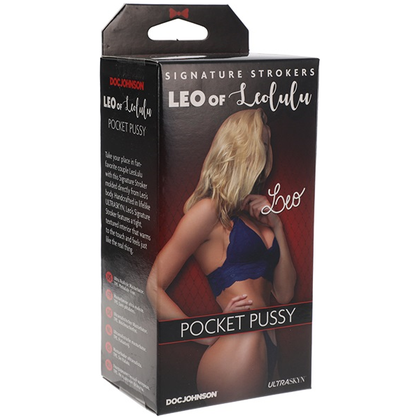 Leolulu ULTRASKYN Pocket Pussy - Model LEO: Realistic Male Masturbator for Intense Pleasure (Black)
