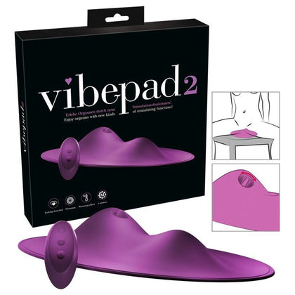 SensaPleasure Vibepad 2: Dual Motor Vibrating Pleasure Cushion for All Genders - Intensify Your Passion with Anatomically Shaped Waves - Model VP2 - Black