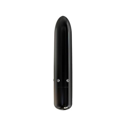 PowerBullet Pretty Point 4in Black Crystal-Enhanced Bullet Vibrator for Targeted Pleasure - Adult Naughty Store