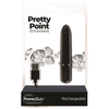 PowerBullet Pretty Point Bullet Vibrator - Model PPB-10 - Women's Clitoral Stimulation - Black - Adult Naughty Store