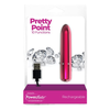 Introducing the PowerBullet Pretty Point Bullet Vibrator - Model PPB-10: A Luxurious Pleasure Companion for Targeted Stimulation in Pink - Adult Naughty Store