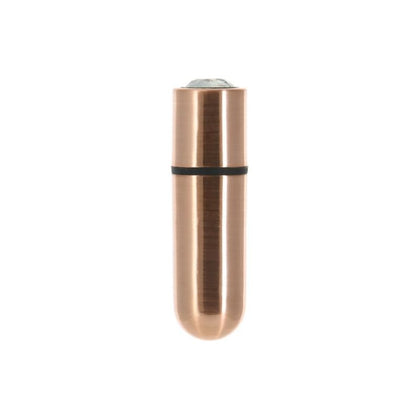 Sensuelle Power Bullet First Class Rechargeable Bullet w Crystal Rose Gold - Premium Pleasure Experience for Women, Intimate Stimulation, Model SB-FC001, 9 Functions - Adult Naughty Store