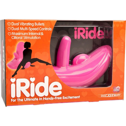 iRide Dual Zone Vibrating Ride-On Sex Toy - Model X123 - For Couples - G-Spot and Clitoral Stimulation - Deep Purple