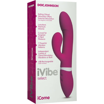 iVibe™ Select iCome Dual Motor G-Spot and Clitoral Silicone Massager - Model X1 - Women's Pleasure - Deep Purple