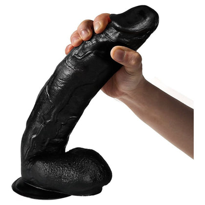 Liquid Silicone Dildo, Lnabni Huge Black 12 Inch Thick Realistic Suction Cup Waterproof Dildo