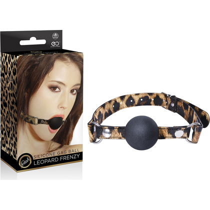Leopard Frenzy Silicone Ball Gag - The Ultimate Pleasure Enhancement for a Sensual Experience