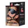 Mysterious Eye Mask Harness with Silicone Ball - Sensual Pleasure Enhancer for Him and Her - Model X123 - Black - Adult Naughty Store