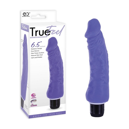 Introducing the True Feel Purple 6.5 Realistic Vibrator: The Ultimate Pleasure Companion for Unparalleled Sensations - Adult Naughty Store