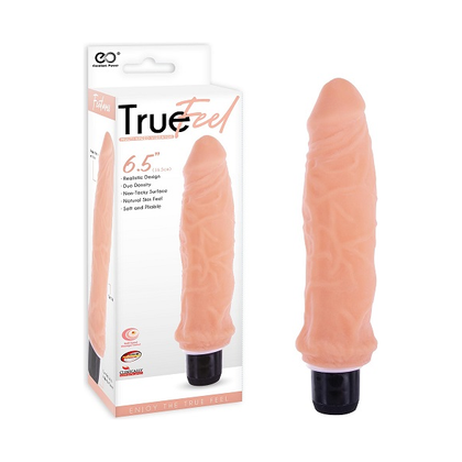 True Feel 6.5 Realistic Vibrator - The Ultimate Pleasure Experience for Women - Flesh Color - Adult Naughty Store