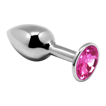 Introducing the Sensual Pleasures Mini Metal Butt Plug - Model S: The Ultimate Pink Anal Delight - Adult Naughty Store