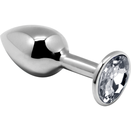 Introducing the Sensual Pleasures Mini Metal Butt Plug M-White: The Ultimate Anal Delight! - Adult Naughty Store