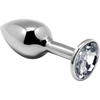 Introducing the Sensual Pleasures Mini Metal Butt Plug M-White: The Ultimate Anal Delight! - Adult Naughty Store