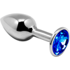 Introducing the Sensual Pleasure Metal Butt Plug MMBP-Blue for Anal Delights - Adult Naughty Store