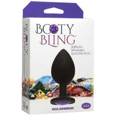 Introducing the Sensual Delights Booty Bling™ Purple Large - The Ultimate Pleasure for Alluring Backdoor Bliss!