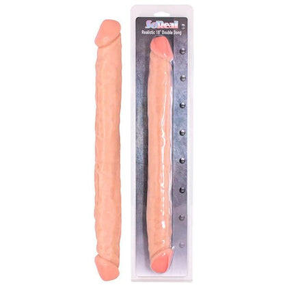 Flesh 45.7 cm Realistic Double Dong - The Ultimate Pleasure Experience for Both Men and Women