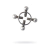 Elegant Pleasure: Silver Metal Nipple Clamps X2G-NS - Unisex Sensual Stimulation for Intimate Delights - Adult Naughty Store