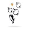 Elegant Bliss Silver Metal Chastity Cage - Model SMC-500 - Unisex Pleasure Device - Sensual Silver - Adult Naughty Store