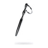 Introducing the Exquisite Pleasure Silver Metal Bullet Urethral Plug with Ring - Model UM-25/30, for Him and Her, for Intense Urethral Stimulation, in Sensual Silver - Adult Naughty Store