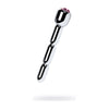 Sensual Pleasures Silver Metal Urethral Plug with Ruby Rhinestone - Model M7 - For Him - Intimate Urethral Stimulation - Captivating Crimson - Adult Naughty Store