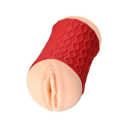 Introducing the Exquisite JOS Nadin Red Silicone and TPR Masturbator - Model N14.5CMR6.2: The Ultimate Pleasure Toy for Him, Designed for Sensual Stimulation