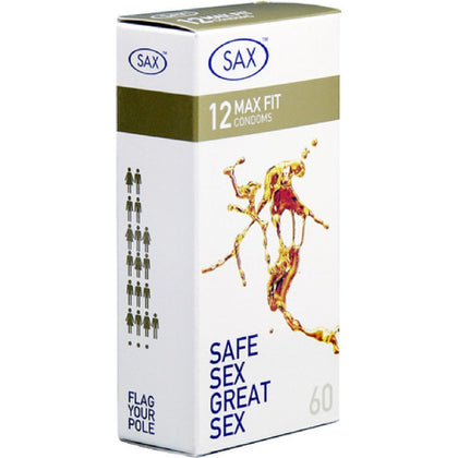 Max Fit 12's Latex Condoms - Reliable Protection for Intimate Pleasure, Pack of 12