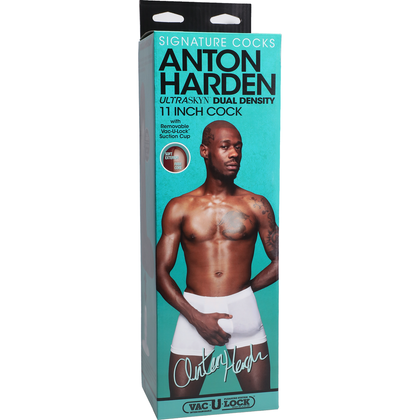 Signature Cocks - Anton Harden - 11 Inch ULTRASKYN Cock with Removable Suction Cup - Realistic Male Masturbator for Intense Pleasure - Model AH-11 - Designed for Men - Lifelike Feel - Veined  - Adult Naughty Store