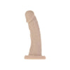 Sensual Pleasures Edward 6in Dong with Bullet Beige - Premium Silicone Dildo for Intense G-Spot Stimulation and Sensual Delights - Adult Naughty Store