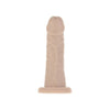 Sensual Pleasures Edward 6in Dong with Bullet Beige - Premium Silicone Dildo for Intense G-Spot Stimulation and Sensual Delights - Adult Naughty Store