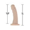 Sensual Pleasures Edward 6in Dong with Bullet Beige - Premium Silicone Dildo for Intense G-Spot Stimulation and Sensual Delights - Adult Naughty Store