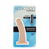 Sensual Pleasures Edward 6in Dong with Bullet Beige - Premium Silicone Dildo for Intense G-Spot Stimulation and Sensual Delights - Adult Naughty Store