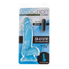 Luke Addictions LK-7.5B Glow in the Dark Silicone Dildo with Balls - Sensual Pleasure for All Genders - Blue - Adult Naughty Store