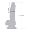 Luke Addictions LK-7.5B Glow in the Dark Silicone Dildo with Balls - Sensual Pleasure for All Genders - Blue - Adult Naughty Store