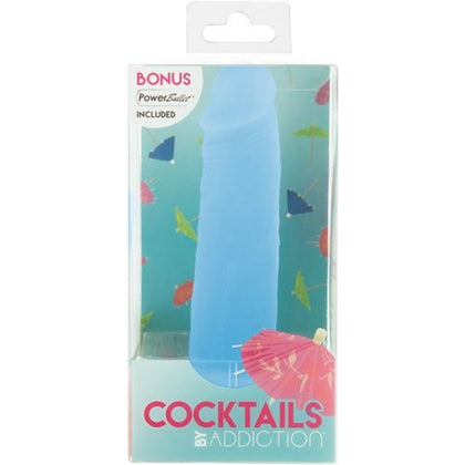 Addiction Cocktails Mint Mojito 5.5in Silicone Dildo - Sensual Pleasure for All Genders - Blue Lagoon